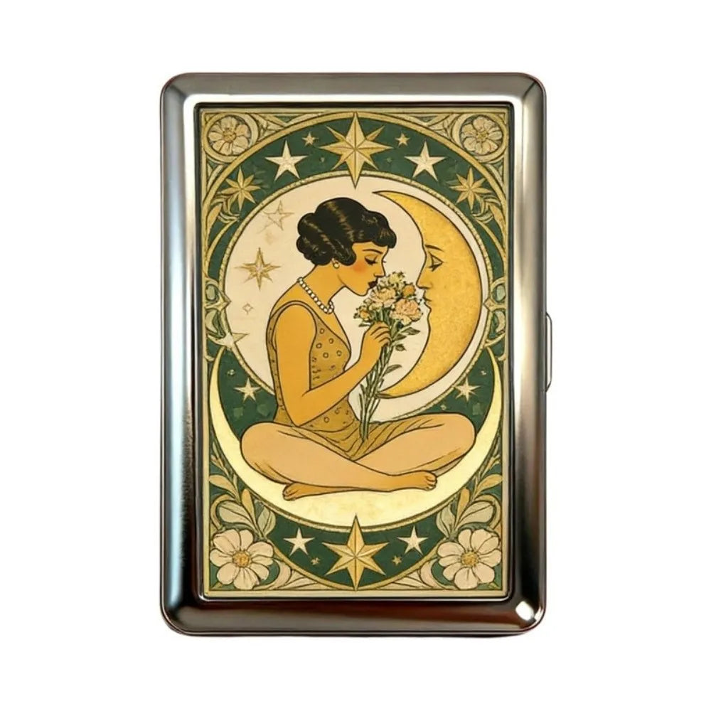 Vintage Metal Snap Card Case – ID & Business Card Holder