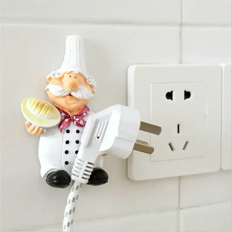 Cute Cartoon Resin Hook – Kitchen Plug & Cable Holder Decorative Wall Hook Nixie