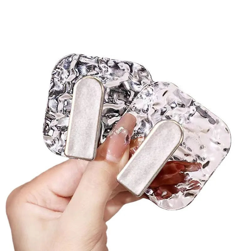 2pcs No-Drill Acrylic Adhesive Bathroom Hooks – Traceless Adhesive Wall Hooks Nixie 2PCS