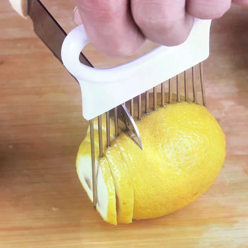 Heart-Shaped Stainless Steel Vegetable Slicer & Slicing Aid