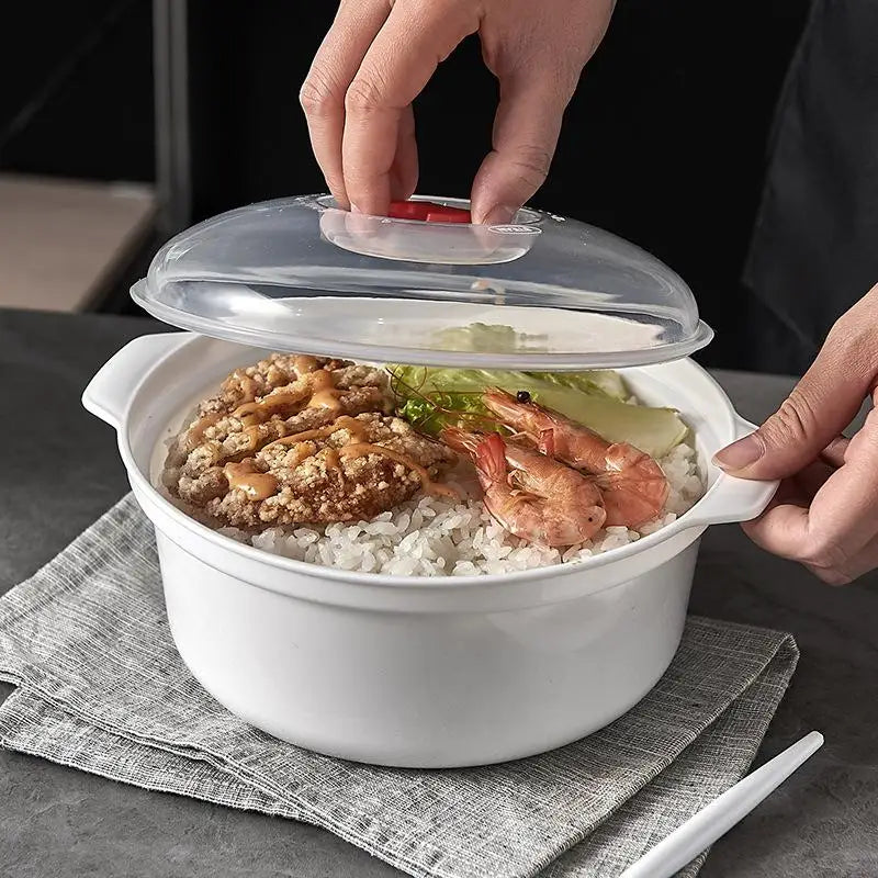 Microwave Lunch Box Set with Lid – Soup Pot & Rice Steamer Microwave Lunch Box Nixie