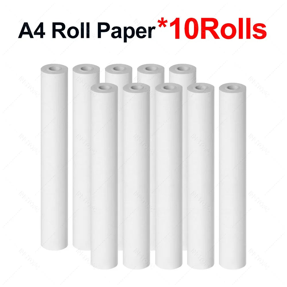 A4 Thermal Paper Rolls 210x30mm & Carry Bag for Portable Printers