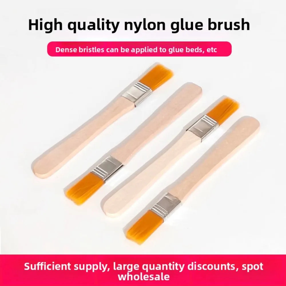 10Pcs Nylon Paint Brushes Set – Wooden Handle for Art & Crafts Paint Brush Set Nixie