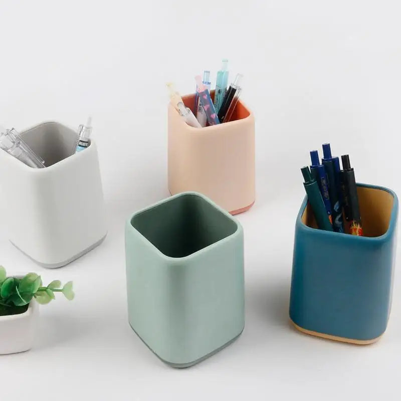 Plastic Desk Pen Organizer – Kawaii Stationery Holder Desk Pen Organizer Nixie