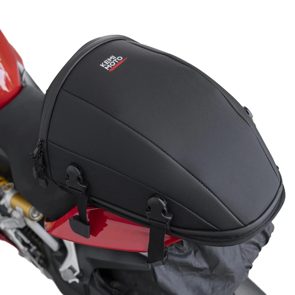KEMITOUR 12.5L Waterproof Expandable Motorcycle Tail Saddle Bag Motorcycle Tail Bag Nixie