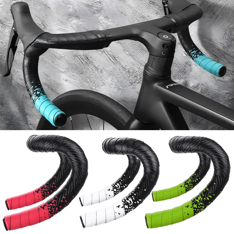 BUCKLOS Road Bike Handlebar Tape Anti-Slip PU Sponge Wrap
