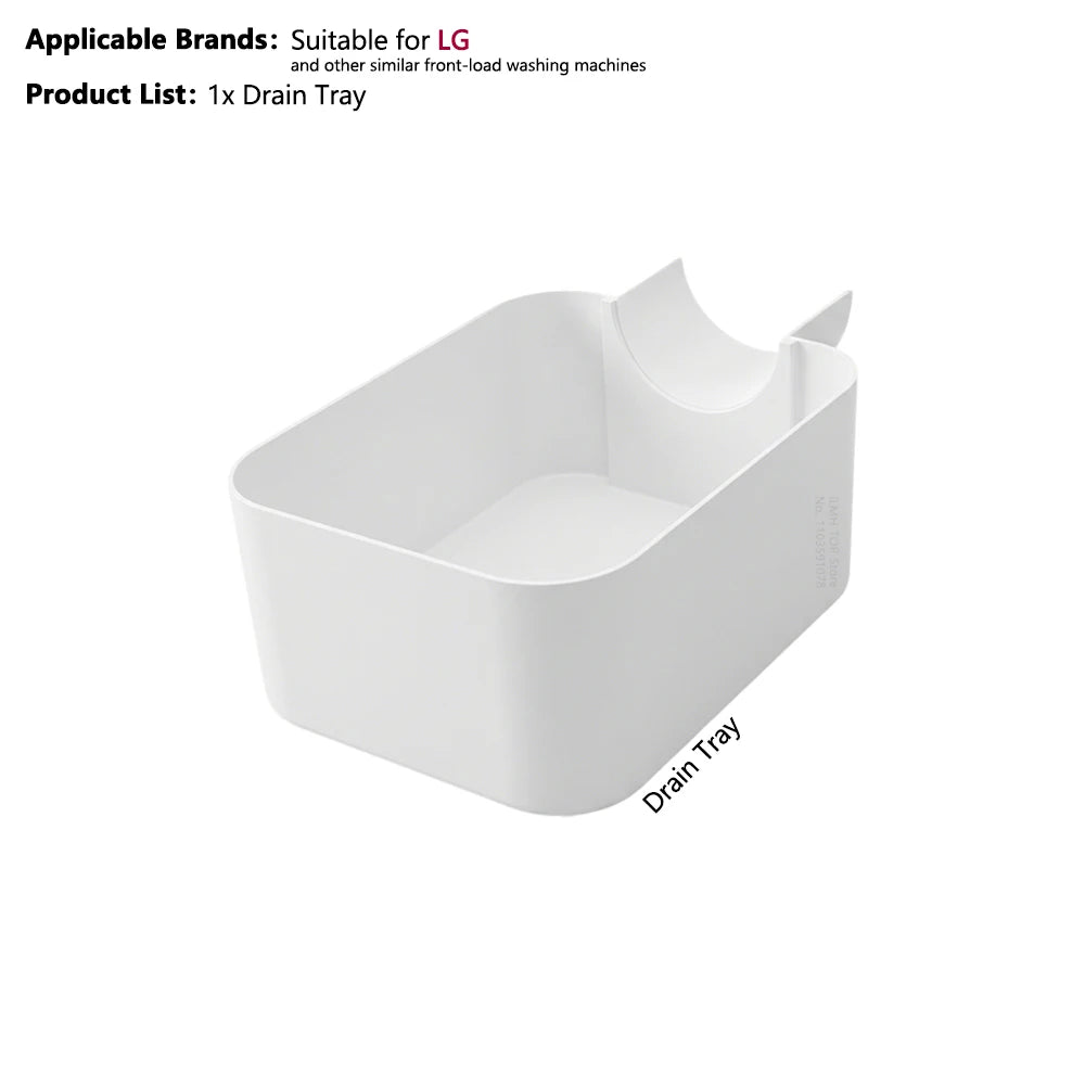 Washing Machine Drain Pan & Water Catcher Tray – Front Load Washer Drain Pan Nixie Kit 4 for LG