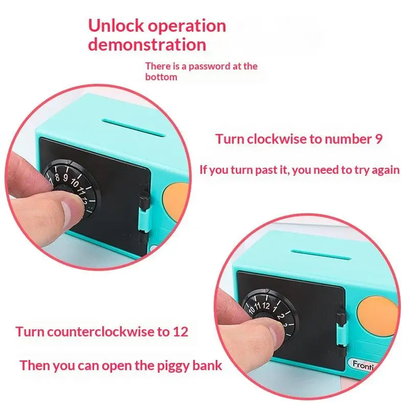 Mini ATM Piggy Bank for Kids – Password Money Saving Box Kids Piggy Bank Nixie