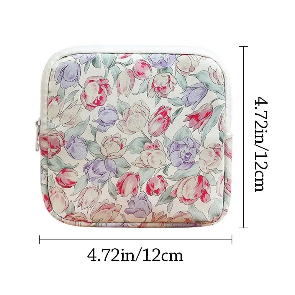 Portable Zipper Pouch – Sanitary Pads & Cosmetic Bag Cosmetic Organizer Pouch Nixie