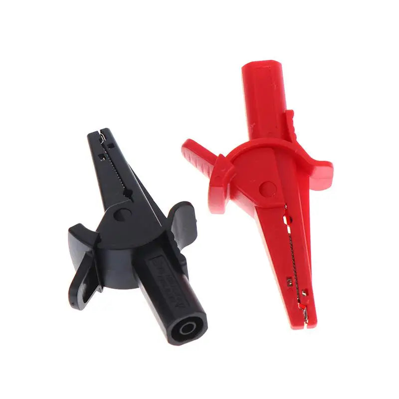 2Pcs Alligator Clips 4mm Banana Socket 1000V Multimeter Accessories Multimeter Test Clips Nixie