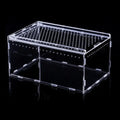 Transparent Acrylic Reptile Terrarium – Ventilated Lizard Habitat Reptile Terrarium Nixie -25x15x15cm