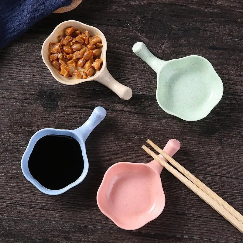 Wheat Straw Seasoning Dish | Japanese Dipping Bowl BPA-Free Dipping Sauce Dish Nixie