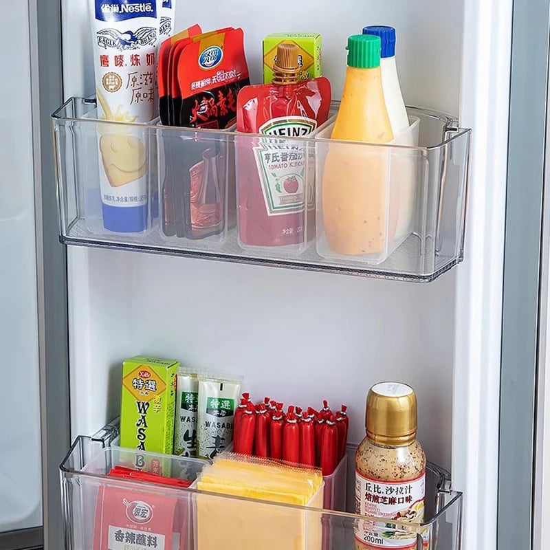 Fridge Side Door Storage Box – BPA-Free Kitchen Organizer Fridge Storage Organizer Nixie