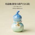 Kiln-Fired Crystal Glaze Ceramic Gourd Tea Pet Decoration Ceramic Desk Ornament Nixie Blue