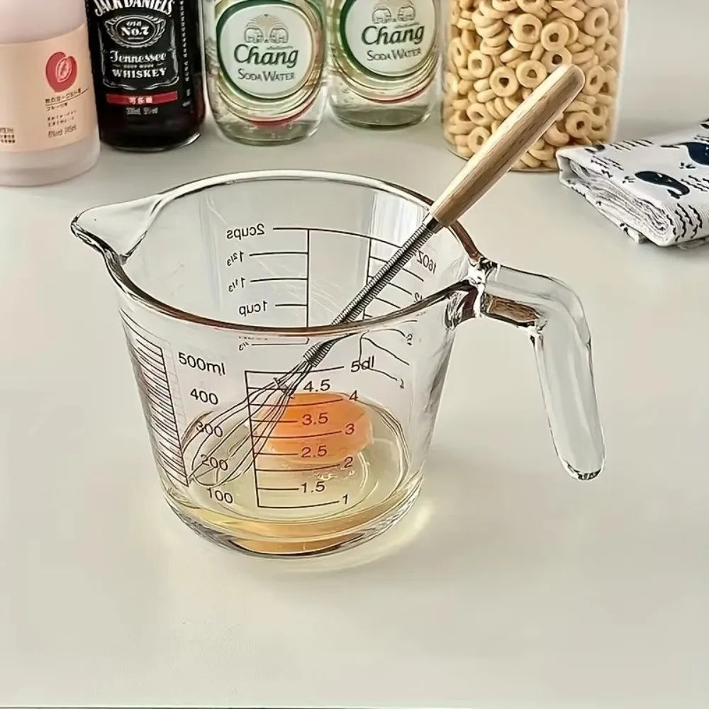 Nixie Mini Wood Handle Kitchen Whisk – Stainless Steel Egg Beater
