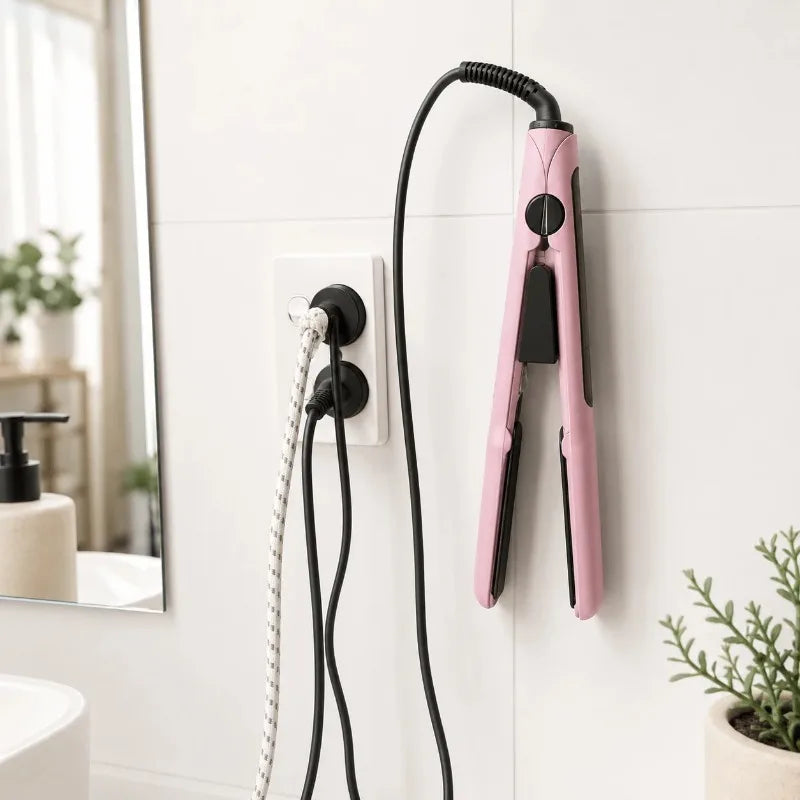 No-Drill Wall Mount Organizer for Hair Tools & Eyeglasses Wall Mount Organizer Nixie