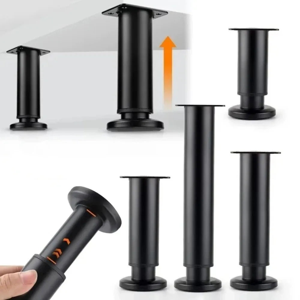 Adjustable Telescopic Metal Furniture Legs – Non-Slip Support Adjustable Furniture Legs Nixie