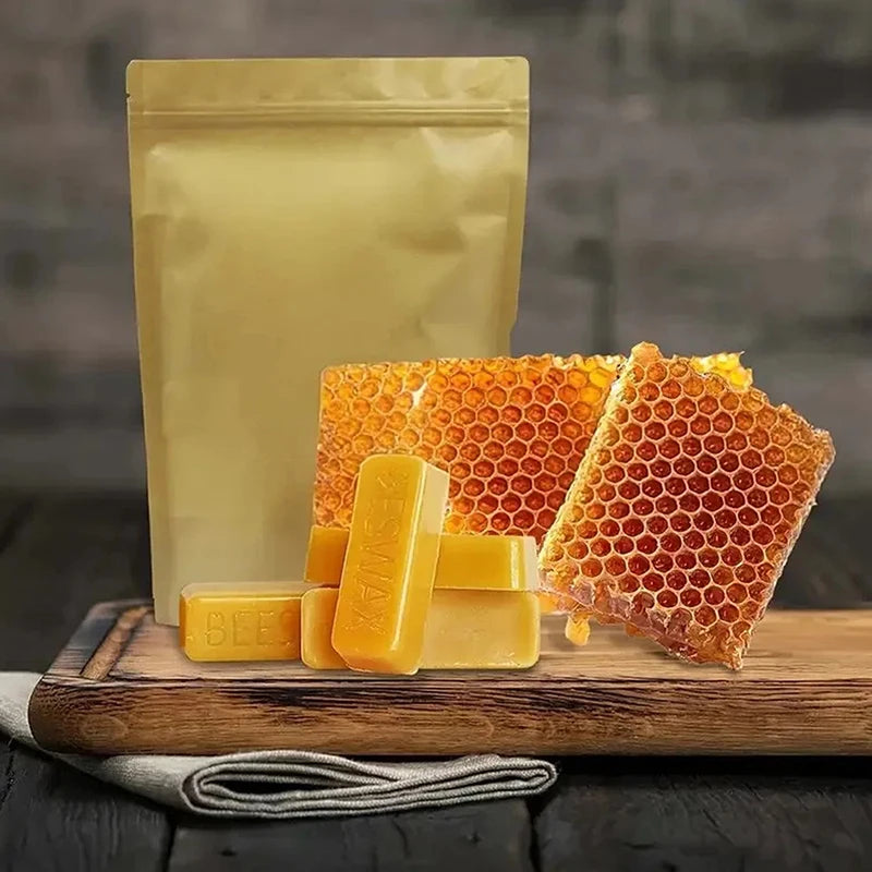 Pure Beeswax Blocks 4/8 Pcs – Natural Candle & DIY Craft Wax Beeswax Craft Blocks Nixie