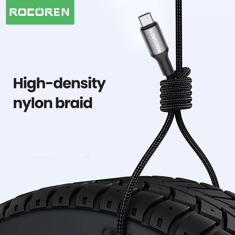 Rocoren USB-C Cable 3A Fast Charging 3M | Xiaomi Samsung Huawei USB-C Charging Cable Nixie