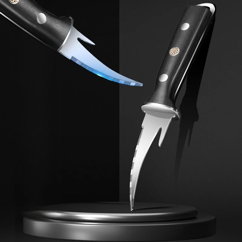 Stainless Steel Shrimp Deveiner Knife – Wood Handle Seafood Tool Seafood Prep Knife Nixie