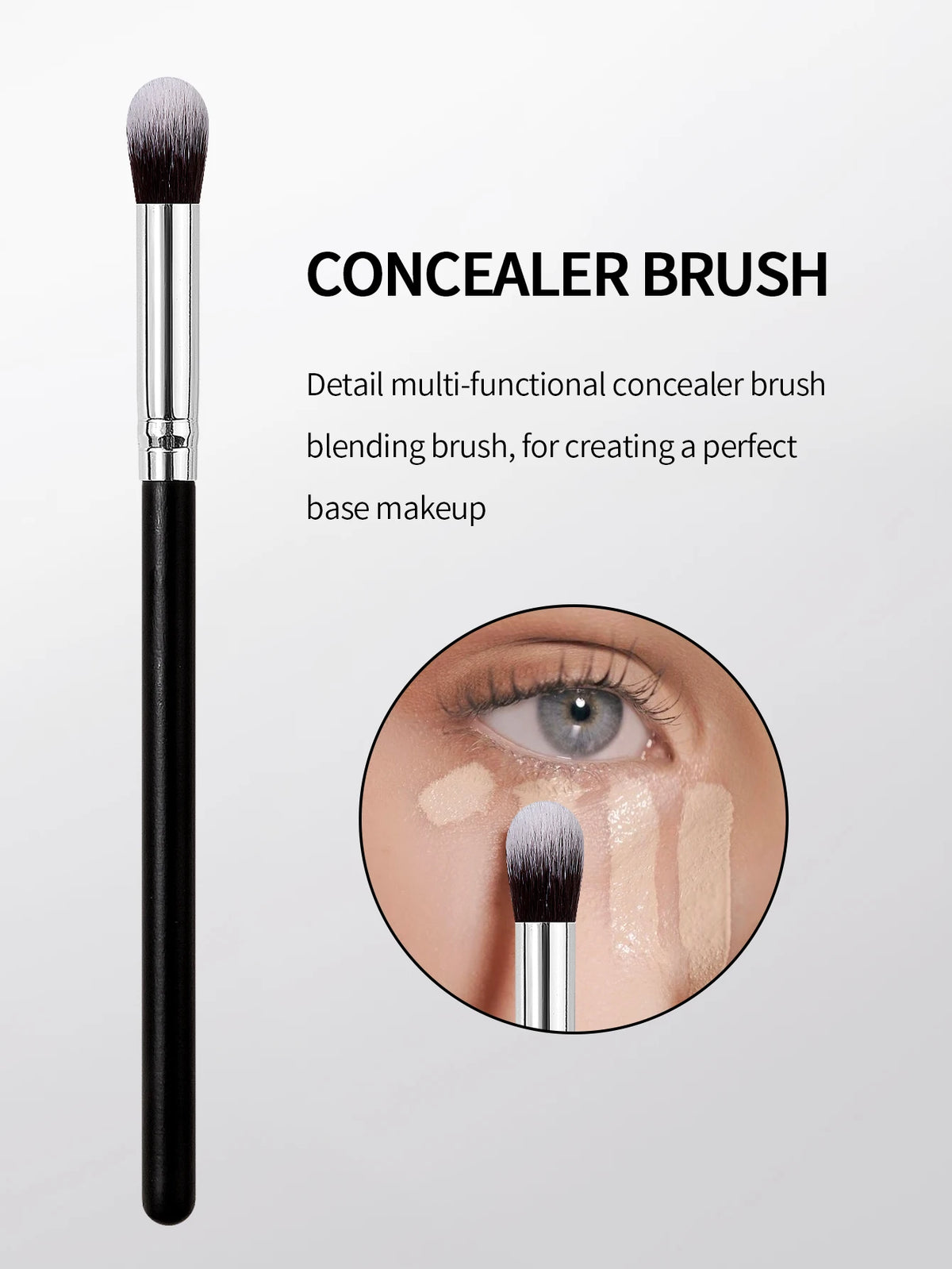 Makeup Brush Set – Concealer, Eyeshadow, Highlighter & Contour Makeup Brush Set Nixie