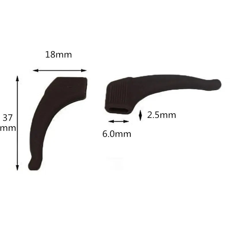 10pcs Silicone Anti-Slip Eyeglasses Ear Hook Temple Tip Grips Eyeglasses Accessories Nixie