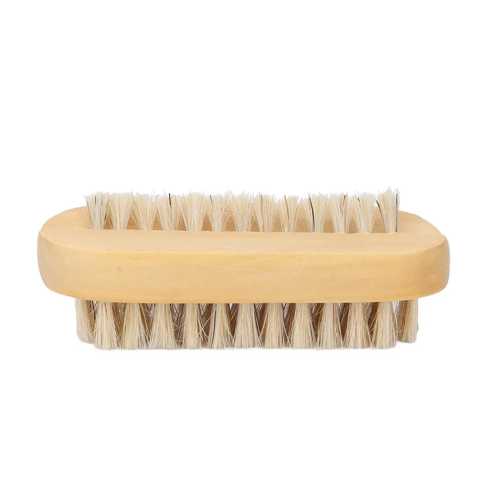 Wooden Double-Sided Nail Cleaning Brush – Manicure & Pedicure
