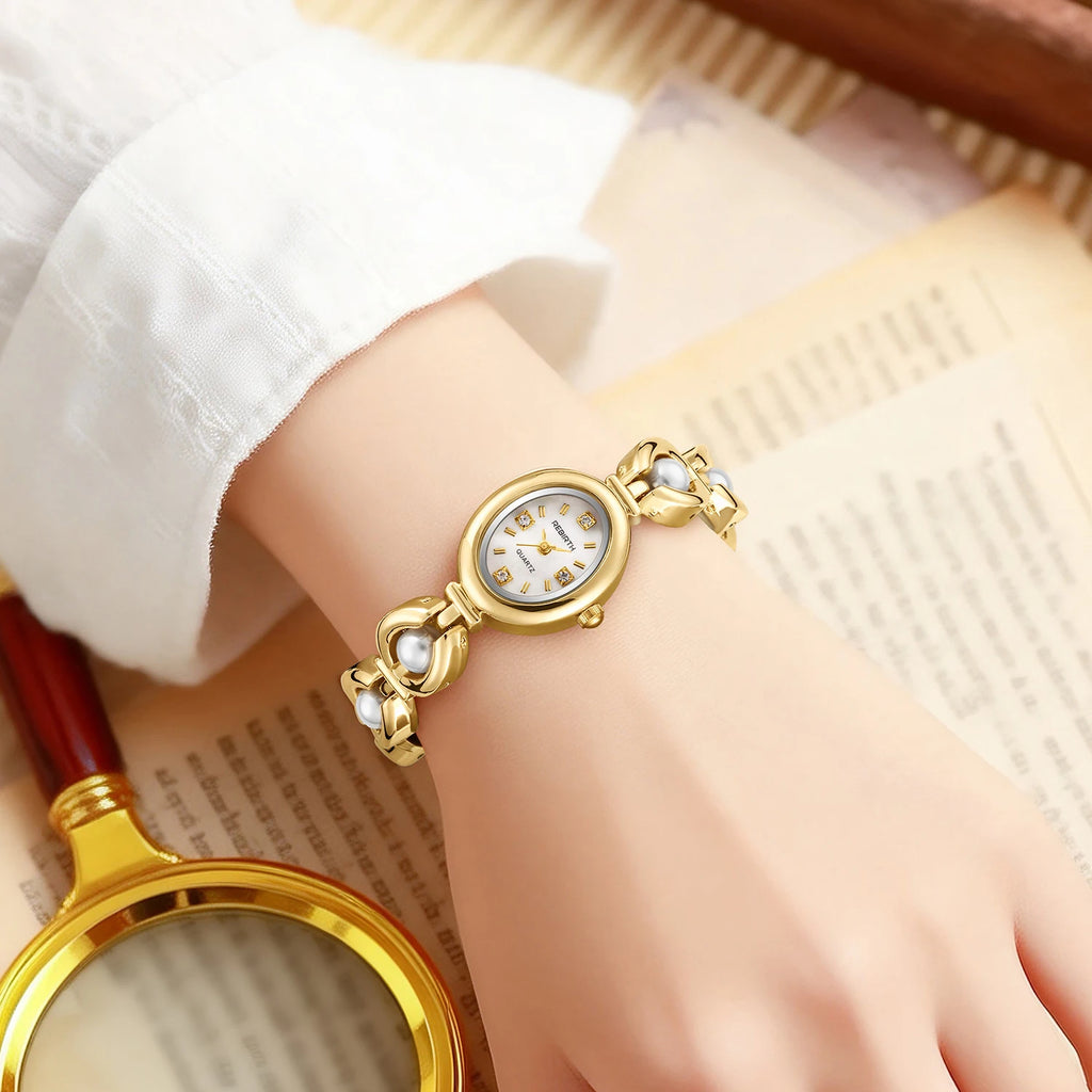 REBIRTH Stainless Steel Quartz Watch – Minimalist Style Quartz Wristwatch Nixie