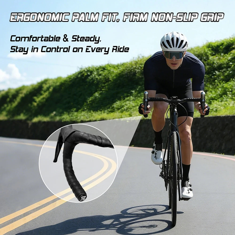 BUCKLOS Road Bike Handlebar Tape Non-Slip Ultralight PU+EVA Bicycle Handlebar Tape Nixie