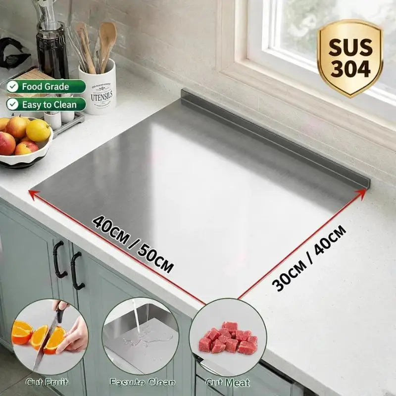 Stainless Steel Non-Slip Dough Kneading & Baking Pastry Board Baking Pastry Board Nixie