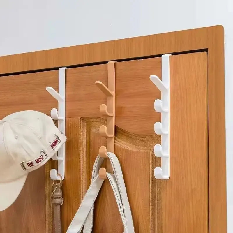 Behind the Door Coat Hook Hanger – 5-Hook Storage Rack