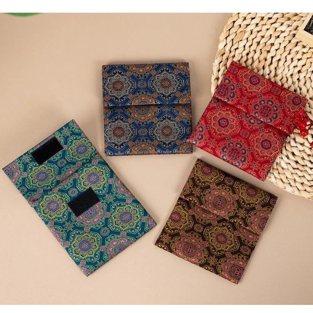Vintage Brocade Jewelry Bag – Handmade Double Layer Pouch Jewelry Storage Bag Nixie