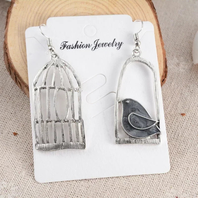 Butterfly Drop Earrings Rainbow Crystal Wings Vintage Fairy Stud Fashion Drop Earrings Nixie
