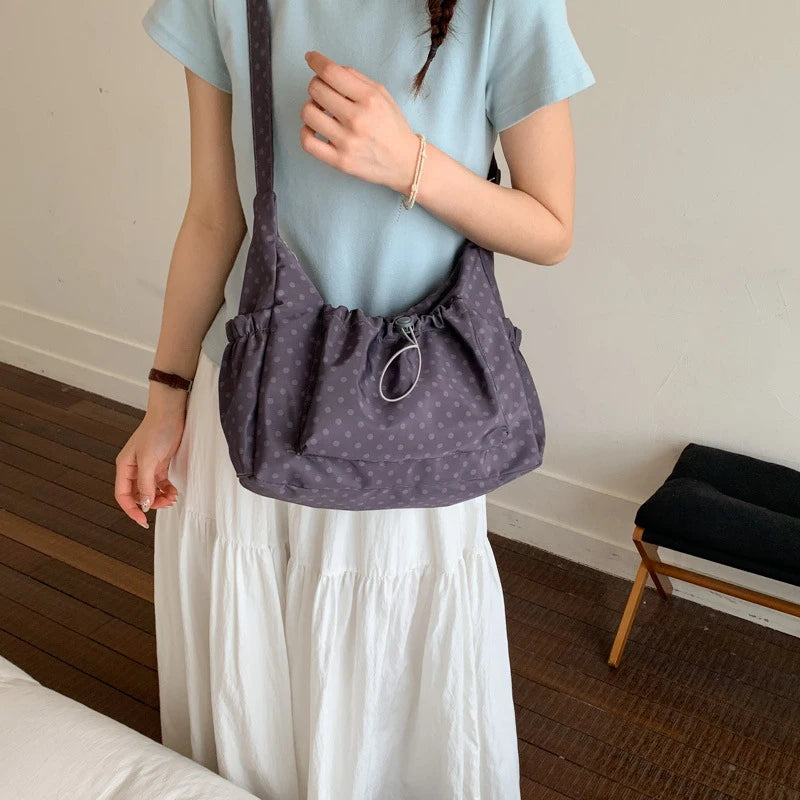 Korean Croissant Pleated Crossbody Shoulder Bag – Large Capacity Crossbody Shoulder Bag Nixie