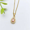 Waterdrop Pendant Necklace | Stainless Steel Clavicle Chain Pendant Necklace Nixie XL1200-136