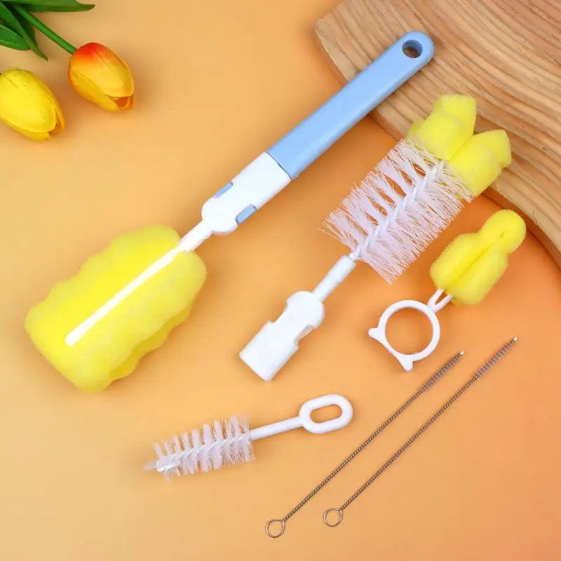 Baby Bottle Cleaning Brush Set 3-6Pcs – Scratch-Free Bottle Cleaning Brush Set Nixie