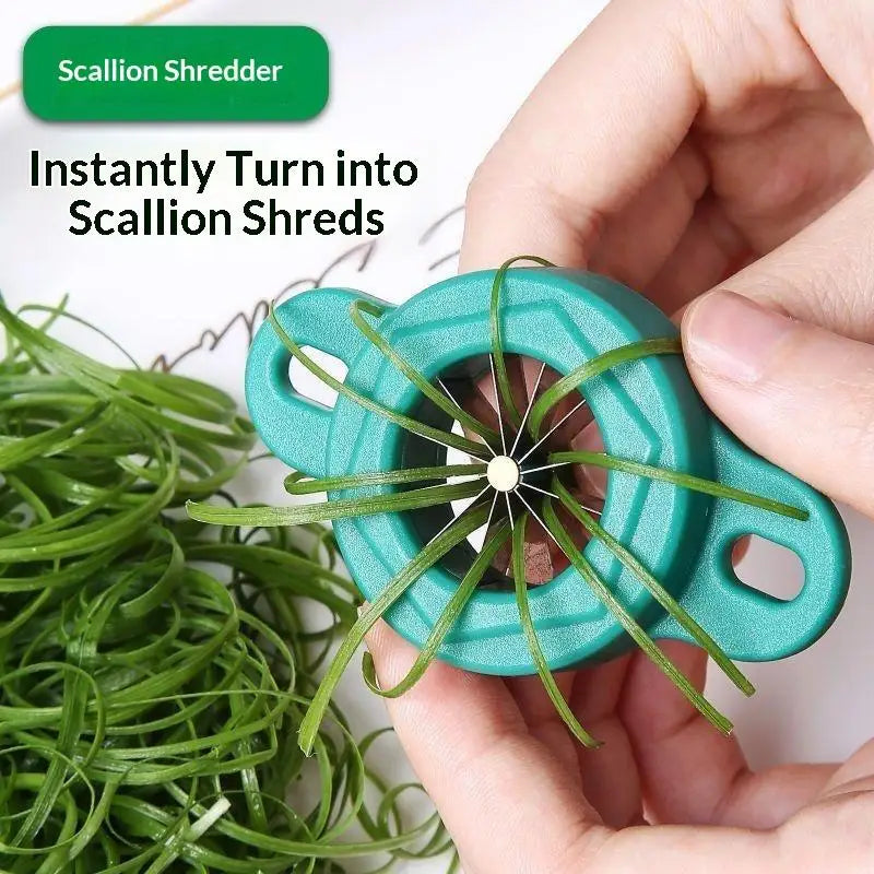 Green Onion Shredder – BPA-Free Stainless Steel Vegetable Slicer Vegetable Shredder Nixie
