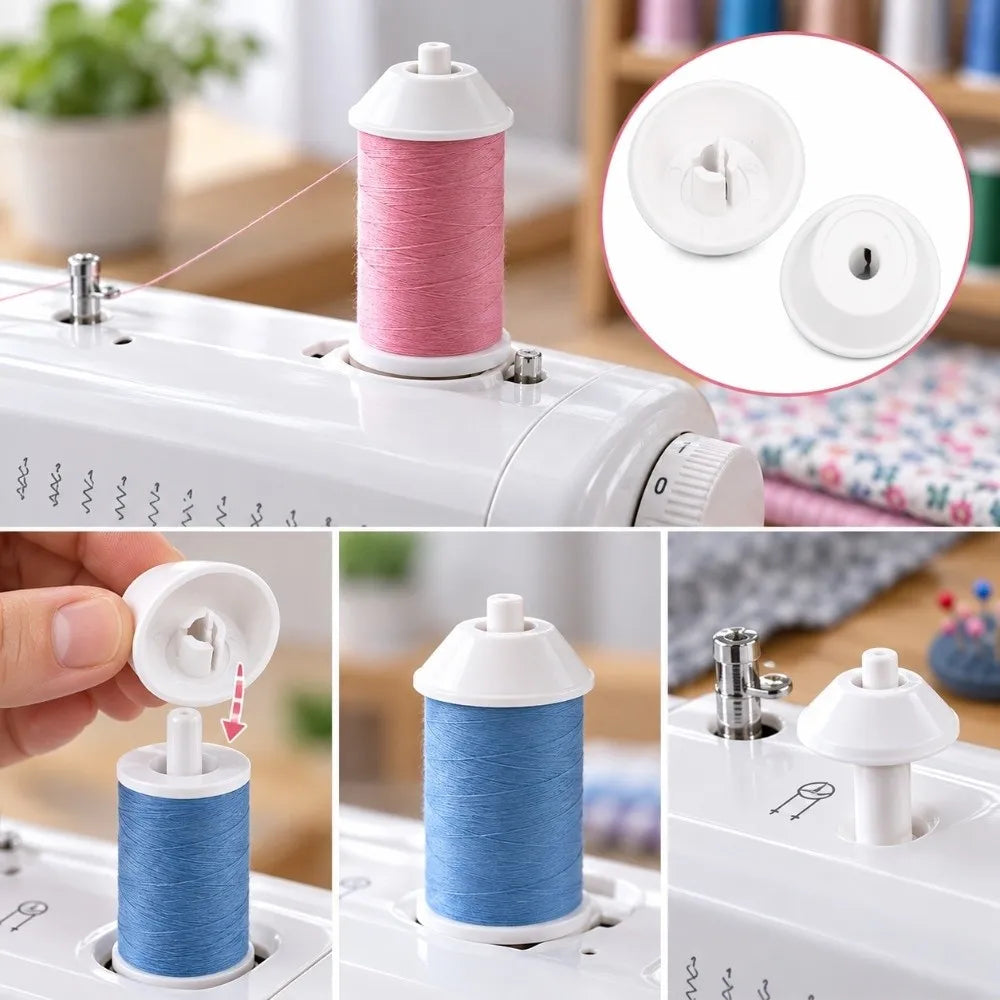 4pcs Spool Pin Caps Plastic Replacement for Sewing Machines