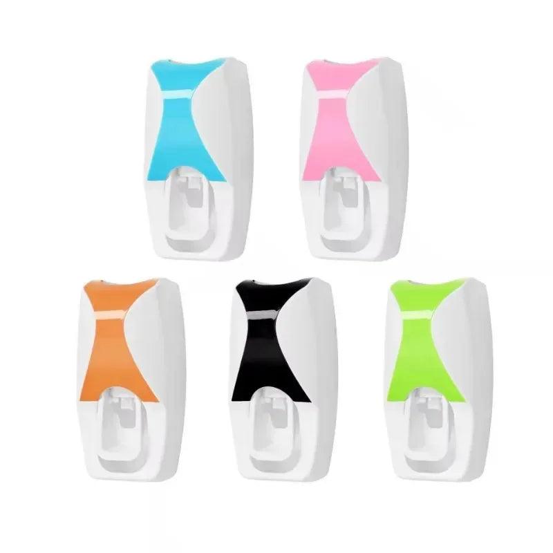 Wall Mounted Toothbrush Holder & Toothpaste Dispenser Set Bathroom Organizer Set Nixie