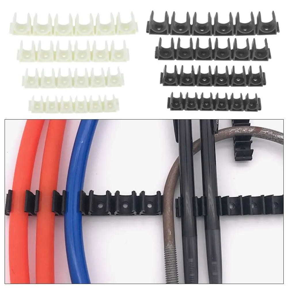 6-Way Nylon Pipe Clamp | 4mm–20mm Air & Water Hose Holder Pipe Clamp Holder Nixie
