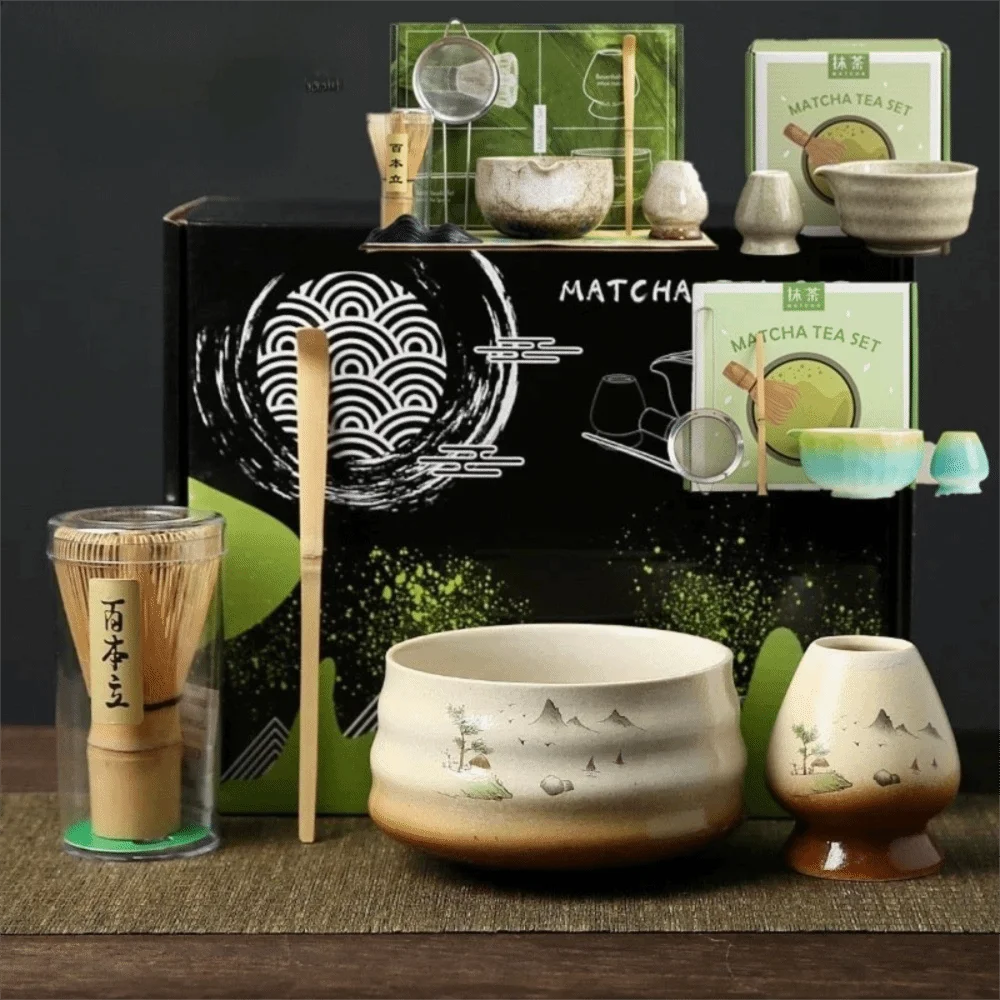 Japanese Matcha Tea Set – Bamboo Whisk, Bowl & Accessories Matcha Tea Set Nixie