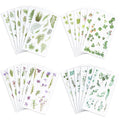 12-Pack Plant Flower Scrapbook Stickers – Waterproof DIY Decals Scrapbook Sticker Set Nixie 1 set