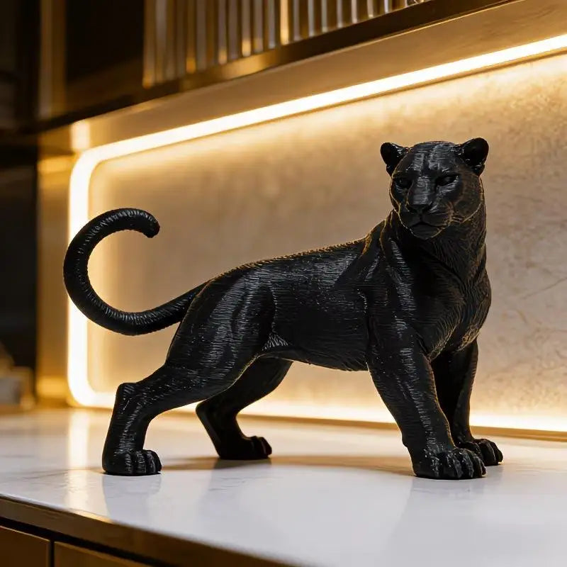 3D Printed Panther Statue – Desktop, Home & Car Decor