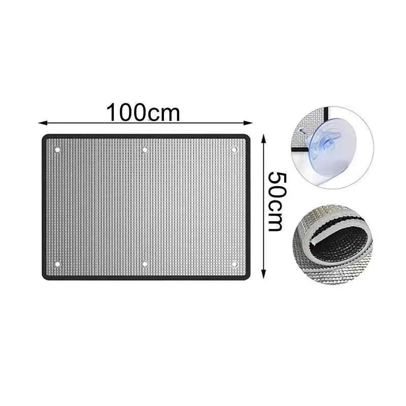Aluminum Foil Window Sun Shade – UV Block & Privacy Film Window Sun Shade Nixie A1