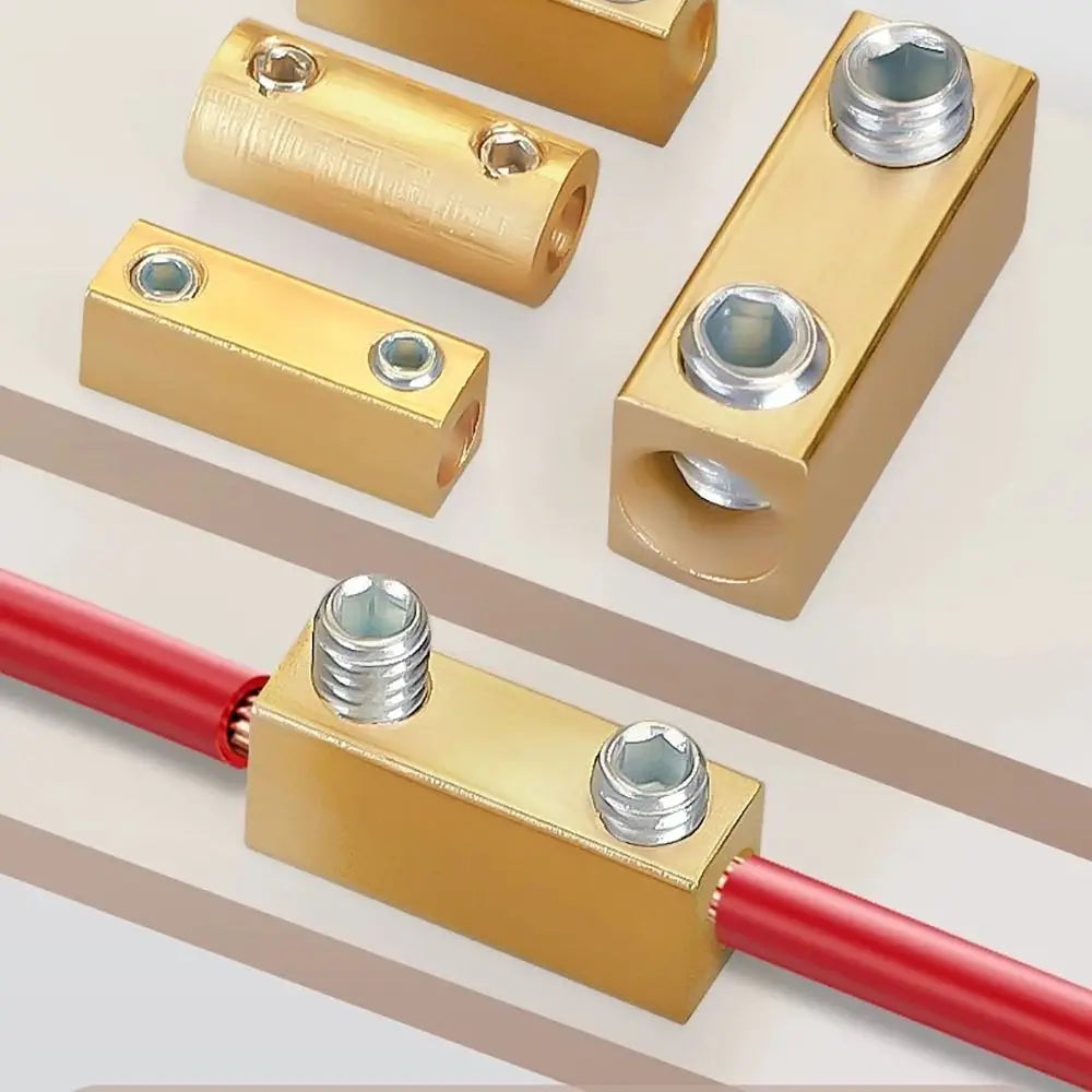 Brass Terminal Block Wire Connectors 10A/20A/60A Waterproof Splice Wire Splice Connector Nixie