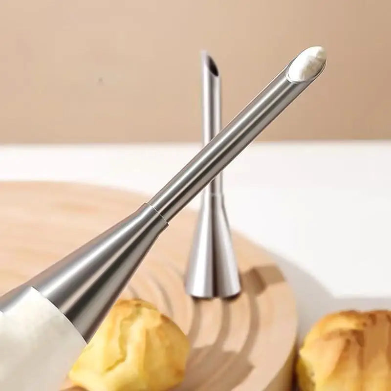 4-Piece Stainless Steel Pastry Piping Nozzle Set for Baking Pastry Piping Nozzle Set Nixie