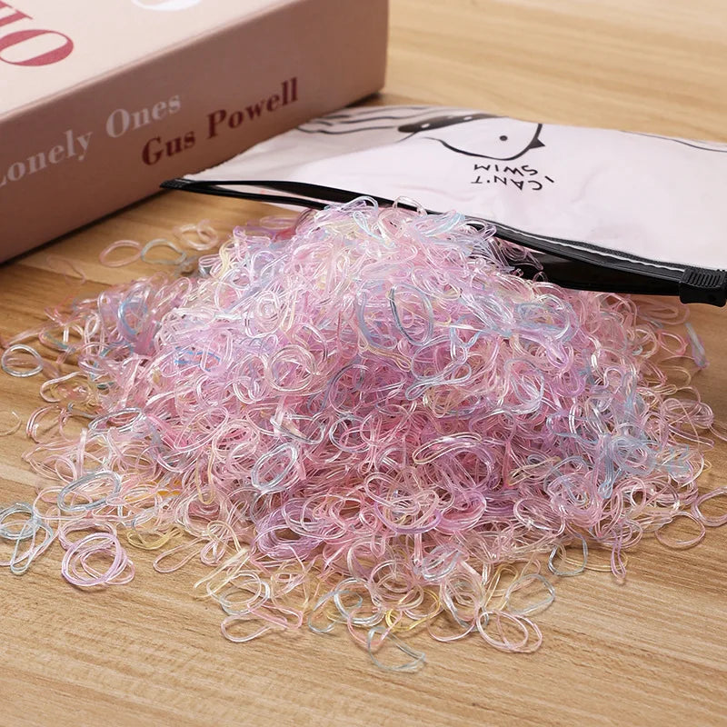 1000/2000pcs Kids Colourful Elastic Hair Ties & Ponytail Bands Kids Hair Ties Nixie 8 1000PCS