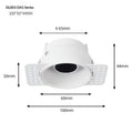 Trimless Recessed LED Downlight GU10 MR16 Anti-Glare Spotlight Recessed LED Downlight Nixie DL003 DA1