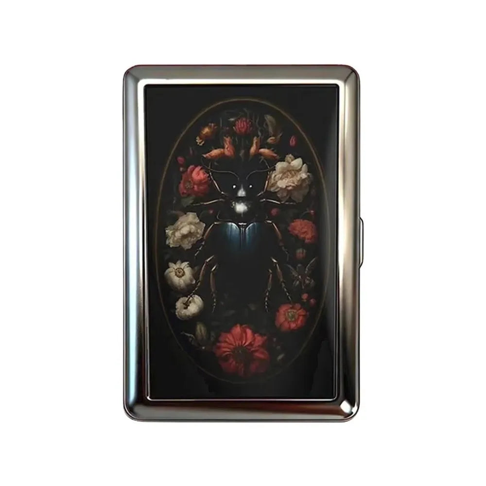 Vintage Metal Card Case – Snap ID & Credit Card Holder Metal Card Case Nixie