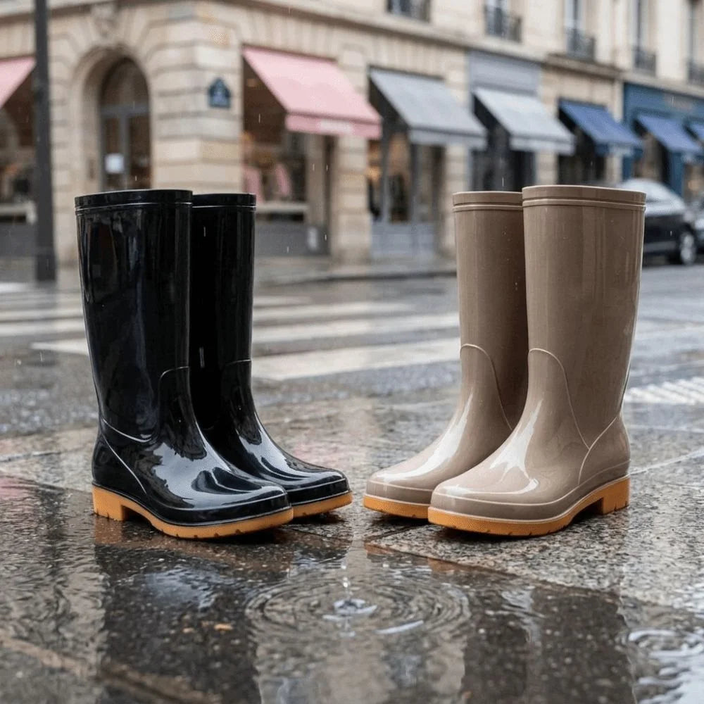 Women's Non-Slip Waterproof Mid-Calf Rain Boots | PVC Garden Boots Women's Rain Boots Nixie